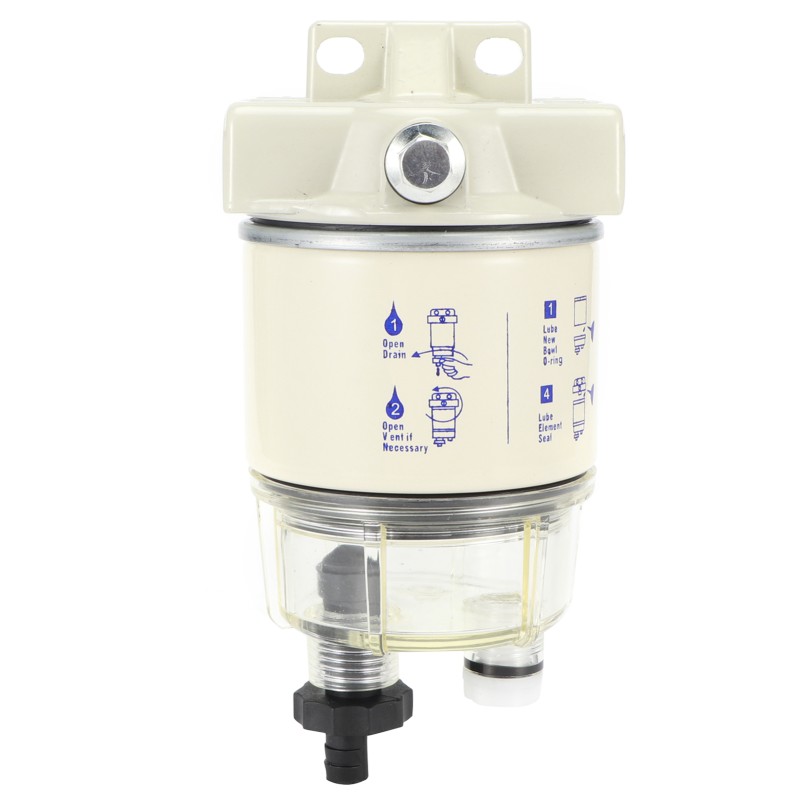 Fuel filter water separator assembly with mounting