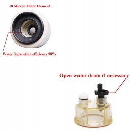 Fuel filter water separator assembly with mounting