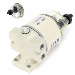 Fuel filter water separator assembly with mounting