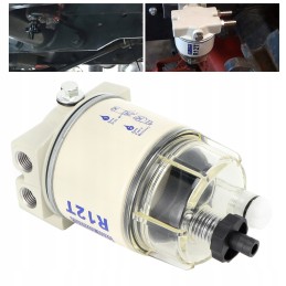 Water separator assembly, fuel filter with mounting