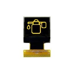 1 pcs : EA W064048-XALG - OLED Displays & Accessories .66 in Yellow OLED 64 x 48 dots