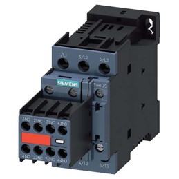 1 pcs - Siemens Reversing Contactor, 24 V dc Coil, 3-Pole, 32 A, 11 kW, 2NO + 2NC
