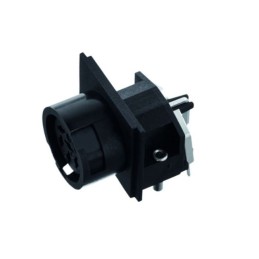 1 pcs - Amphenol Industrial, T34 6 Pole Right Angle M16 Din, DIN EN 61076-2-106, 7A, 300 V IP40, Bayonet, Female, Cable Mount