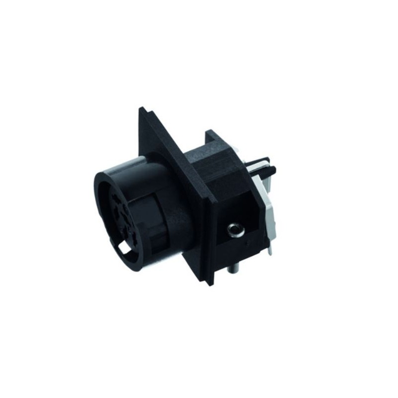 1 pcs - Amphenol Industrial, T34 6 Pole Right Angle M16 Din, DIN EN 61076-2-106, 7A, 300 V IP40, Bayonet, Female, Cable Mount