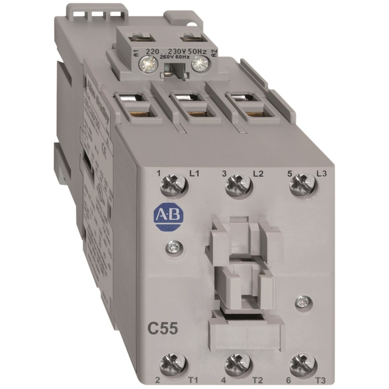 1 pcs - Rockwell Automation 100-C Series Contactor, 230 V ac Coil, 3-Pole, 55 A, 34 kW, 3NO, 690 V ac