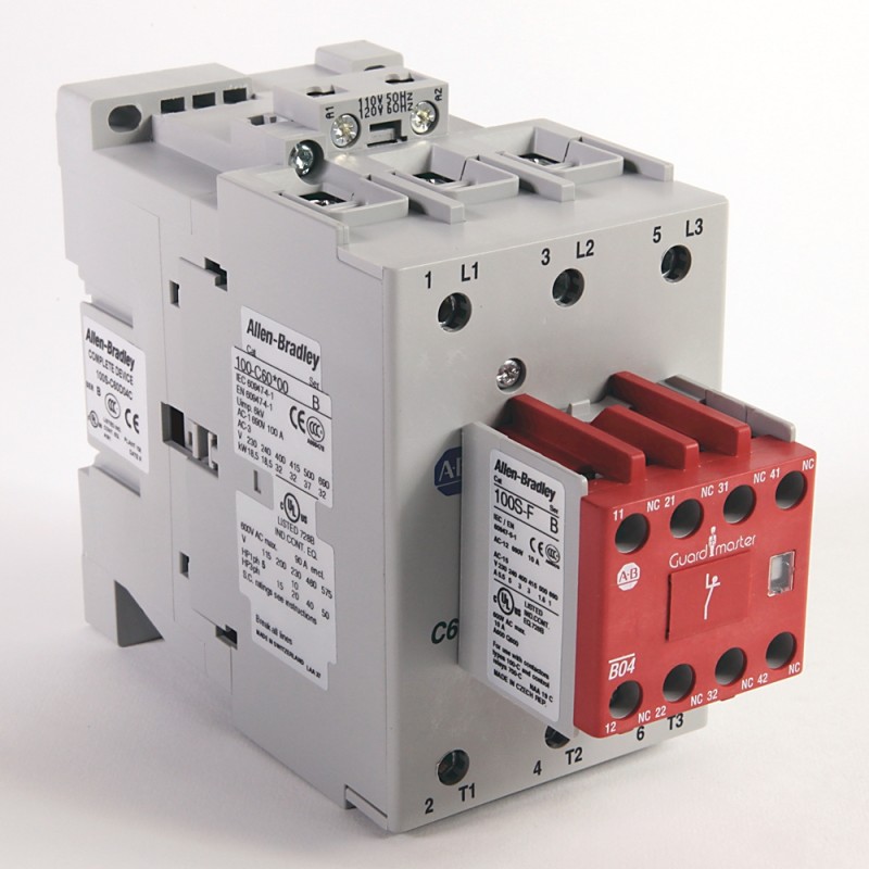 1 pcs - Rockwell Automation 100S-C Series Contactor, 24 V dc Coil, 3-Pole, 60 A, 40 kW, 3NO, 690 V ac