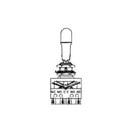 1 pcs : 66AT22-3D - Toggle Switches Toggle SW 6PDT 2POS H58 TERM LOCKING LVR