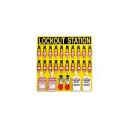 1 pcs : PSL-20SWCA - PPE Safety Equipment / Lockout Tagout Lockout Station With Components, 20 Pers