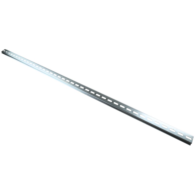 4 pcs - RS PRO Steel Perforated DIN Rail, Top Hat Compatible, 1m x 35mm x 7.5mm