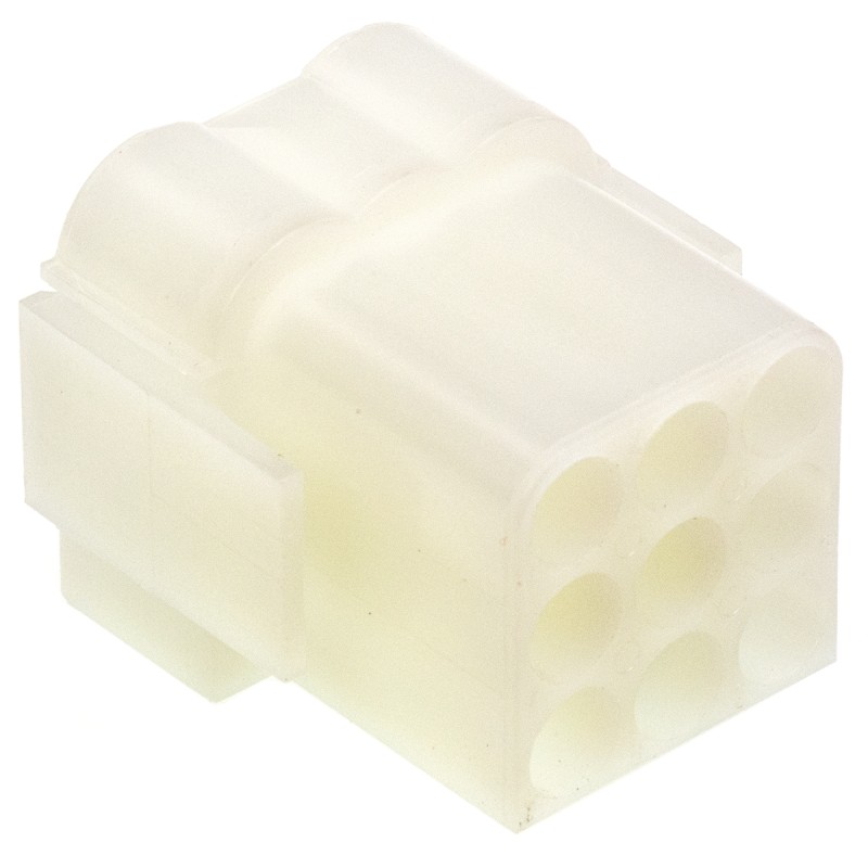 10 pcs - TE Connectivity, Commercial MATE-N-LOK Female Connector Housing, 6.1mm Pitch, 9 Way, 3 Row