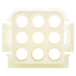10 pcs - TE Connectivity, Commercial MATE-N-LOK Female Connector Housing, 6.1mm Pitch, 9 Way, 3 Row
