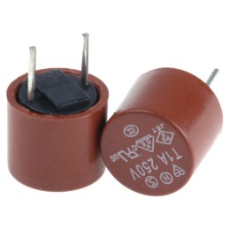 10 pcs - RS PROPC Board Non Resettable Fuse, Radial 1A, 250V ac