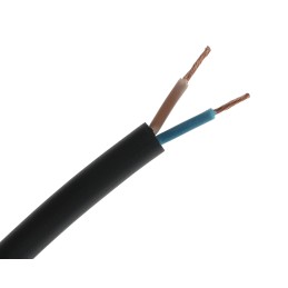 1 Reel of 100 M - RS PRO 2 Core Power Cable, 1.5 mm², 100m, Black CPE Sheath, 21 A, 450 V, 750 V