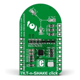 1 pcs - MikroElektronika TILTnSHAKE Click Accelerometer Sensor mikroBus Click Board for MMA8491Q