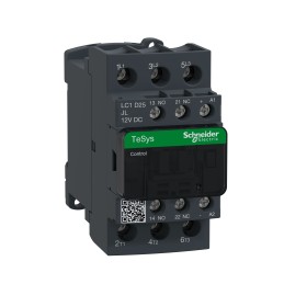 1 pcs - Schneider Electric LC1D Series Contactor, 12 V dc Coil, 3-Pole, 25 A, 3NO, 600 V ac