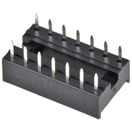 34 pcs - TE Connectivity, 1-2199298 2.54mm Pitch Straight 14 Way, Through Hole Standard Pin Ladder IC Dip Socket, 1A