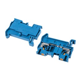 10 pcs - Phoenix Contact PT 2.5 BU Series Blue Feed Through Terminal Block, 0.14 - 4mm², Single-Level, Push In Termination