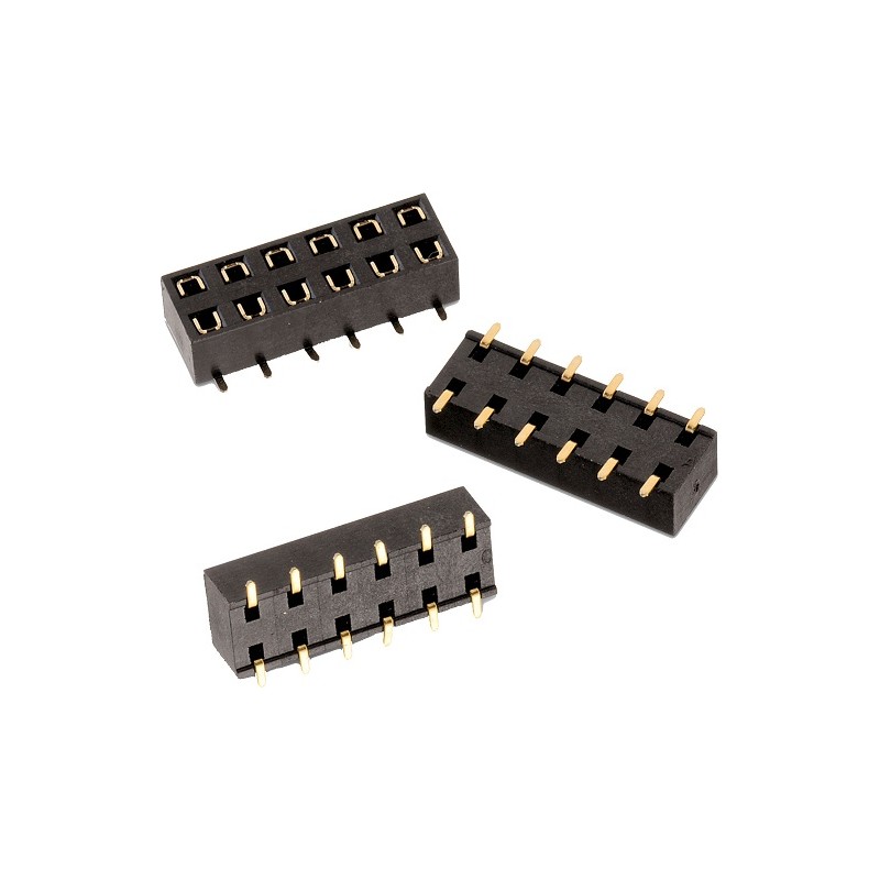 1 pcs - Wurth Elektronik WR-PHD Series Bottom Entry PCB Socket, 22-Contact, 2-Row, 2.54mm Pitch