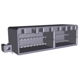 35 pcs - TE Connectivity MULTILOCK 040 II Series Right Angle Through Hole Mount PCB Socket, 36-Contact, 2-Row, 2.5mm Pitch,