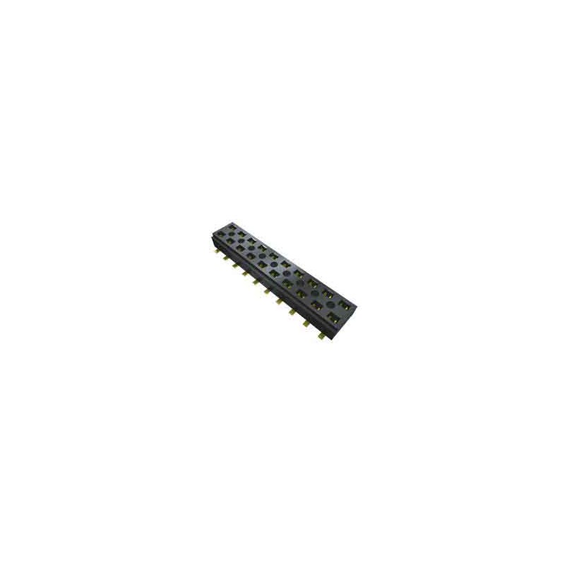 1 pcs - Samtec CLT Series Straight Surface Mount PCB Socket, 10-Contact, 2-Row, 2mm Pitch, Solder Termination