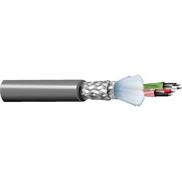 1 Reel of 152 M - Belden Twisted Pair Data Cable, 2 Pairs, 0.23 mm², 4 Cores, 24 AWG, Screened, 152m, Grey Sheath