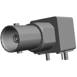 35 pcs - TE Connectivity, jack PCB Mount BNC Connector, 75Ω, Through Hole Termination, Right Angle Body