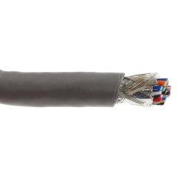 1 Reel of 30 M - Alpha Wire Alpha Essentials Control Cable, 15 Cores, 0.35 mm², Screened, 30m, Grey PVC Sheath, 22 AWG