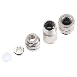 1 pcs - Binder Circular Connector, 4 Contacts, Cable Mount, M12 Connector, Plug, Female, IP67, 713 Series