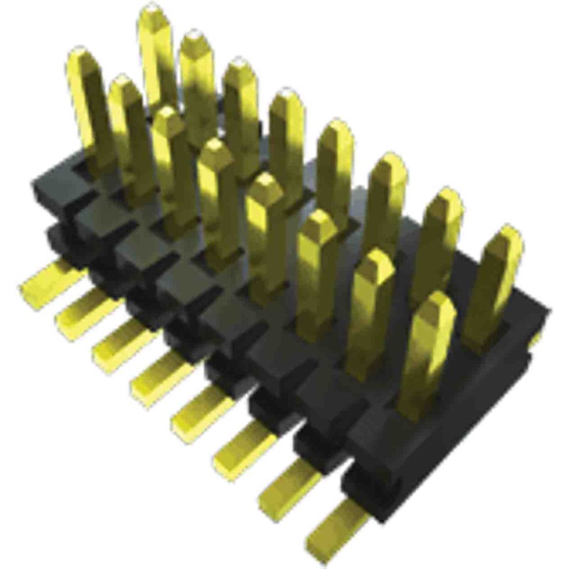 36 pcs - Samtec FTE Series Straight Pin Header, 40 Contact(s), 0.8mm Pitch, 2 Row(s), Unshrouded
