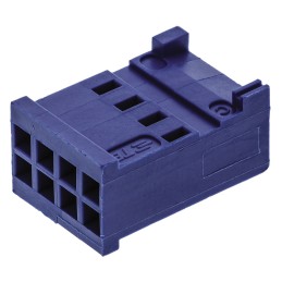 10 pcs - TE Connectivity, AMPMODU HE13/HE14 Female Connector Housing, 2.54mm Pitch, 8 Way, 2 Row