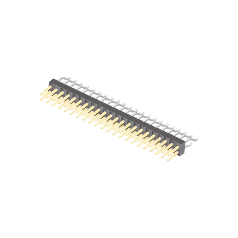 1 pcs - Samtec TSM Series Right Angle Surface Mount Pin Header, 44 Contact(s), 2.54mm Pitch, 2 Row(s), Unshrouded