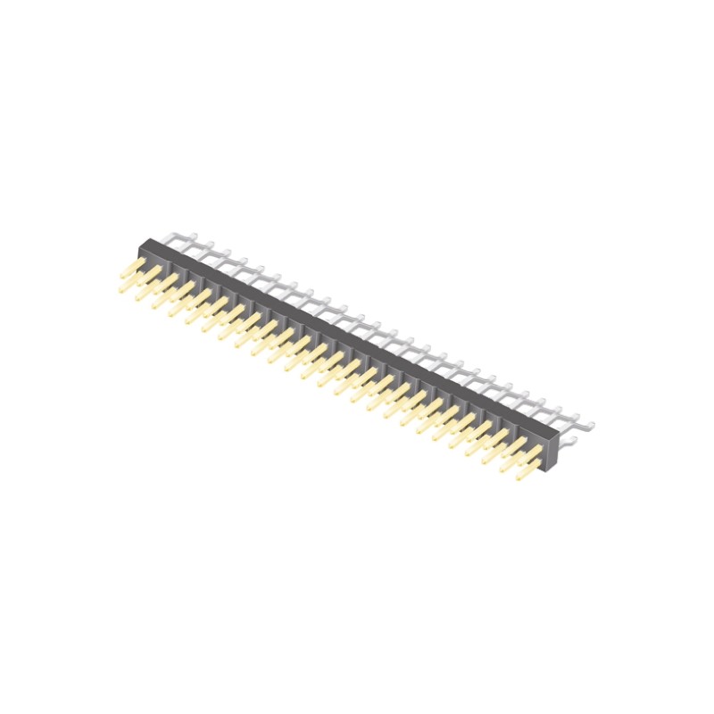 1 pcs - Samtec TSM Series Right Angle Surface Mount Pin Header, 50 Contact(s), 2.54mm Pitch, 2 Row(s), Unshrouded