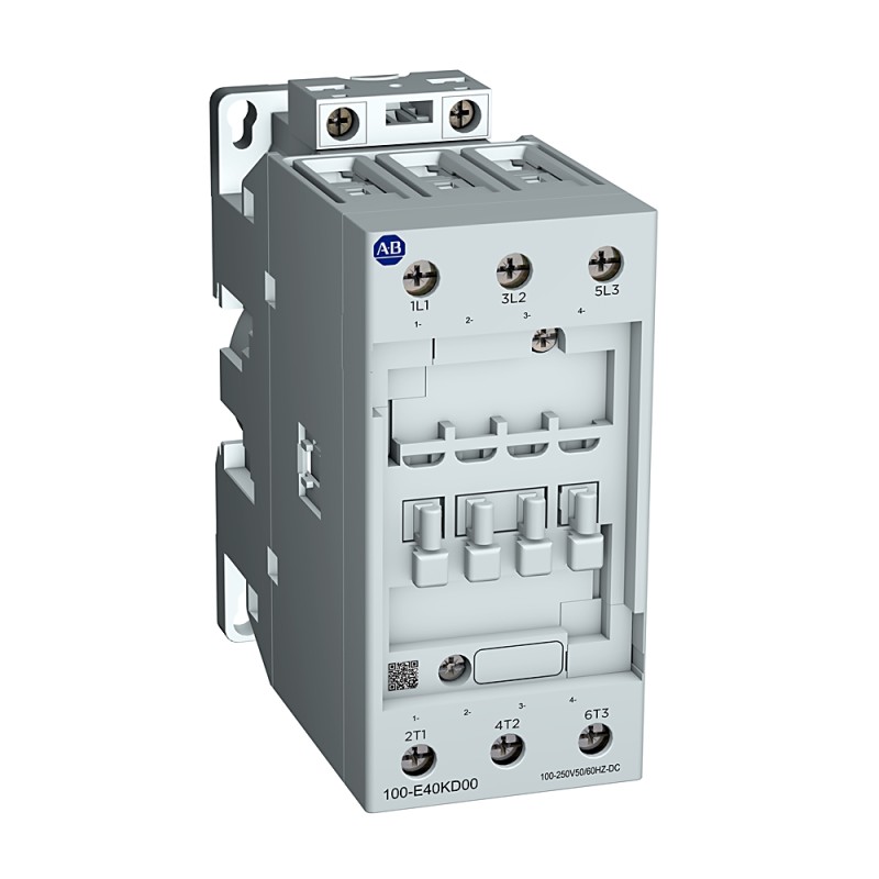 1 pcs - Rockwell Automation 100-E Contactors Series Contactor, 100 to250 V ac Coil, 3-Pole, 65 A, 1NC