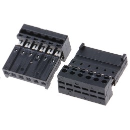 36 pcs - Stelvio Kontek 6-Way IDC Connector Socket for Cable Mount, 1-Row