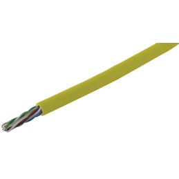 1 Reel of 305 M - RS PRO Cat6 Ethernet Cable, U/UTP, Yellow PVC Sheath, 305m, Low Smoke Zero Halogen (LSZH)