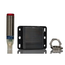 1 pcs - Telemecanique Sensors Retroreflective Photoelectric Sensor, Barrel Sensor, 1.4 m Detection Range