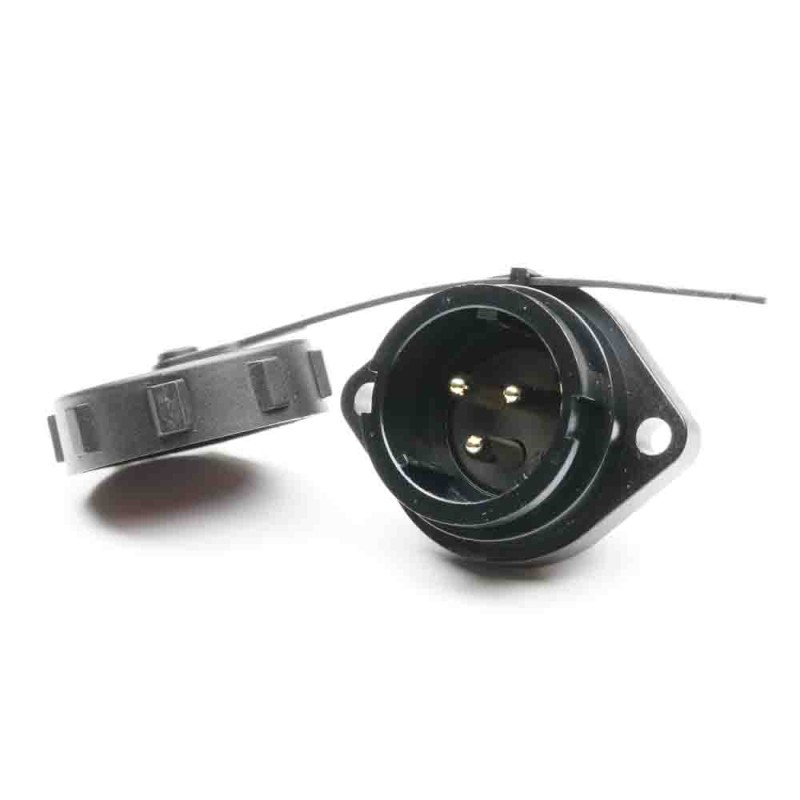 1 pcs - RS PRO Circular Connector, 3 Contacts, Flange Mount, Plug, Male, IP67