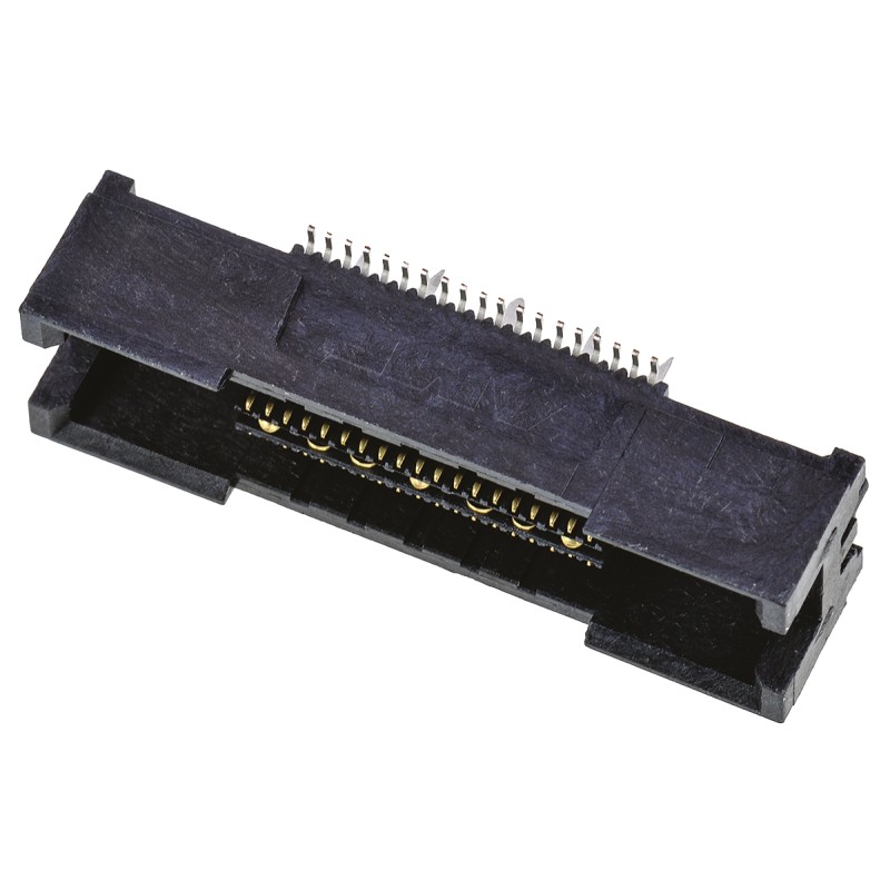 1 pcs - TE Connectivity MICTOR Series Straight Surface Mount PCB Socket, 38-Contact, 2-Row, 0.64mm Pitch, Solder Termination