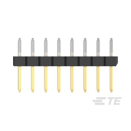 10 pcs - TE Connectivity AMPMODU Series Straight Through Hole Pin Header, 10 Contact(s), 2.0mm Pitch, 1 Row(s), Unshrouded