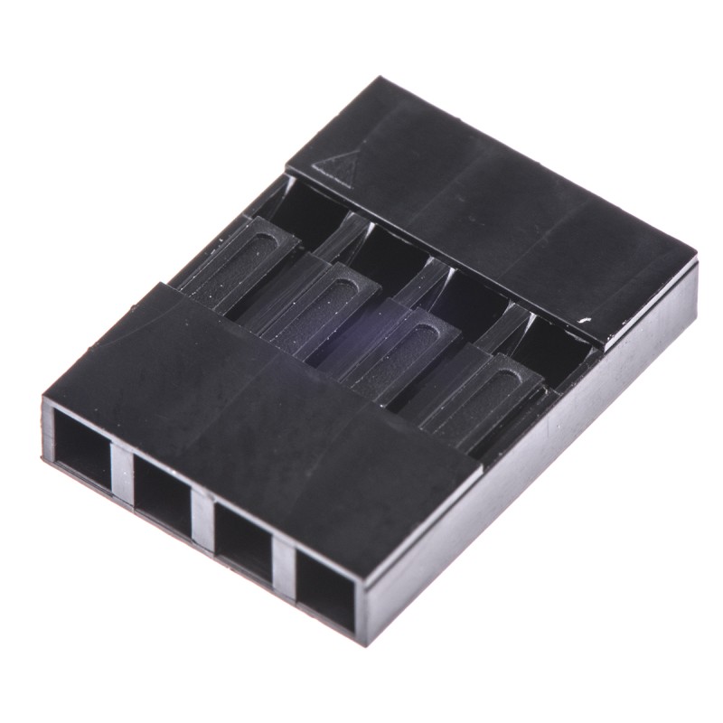 10 pcs - HARWIN, M20-10 Female Connector Housing, 2.54mm Pitch, 4 Way, 1 Row