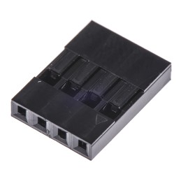 10 pcs - HARWIN, M20-10 Female Connector Housing, 2.54mm Pitch, 4 Way, 1 Row