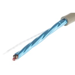 1 Reel of 50 M - Alpha Wire Multicore Data Cable, 0.23 mm², 3 Cores, 24 AWG, Screened, 50m, Grey Sheath