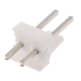 10 pcs - TE Connectivity MTA-100 Series Straight Through Hole Pin Header, 2 Contact(s), 2.54mm Pitch, 1 Row(s), Unshrouded