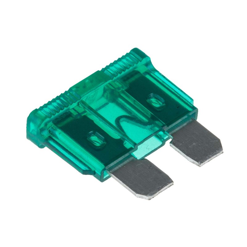 10 pcs - RS PRO 30A Green Blade Car Fuse, 32V dc