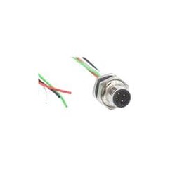 1 pcs : MPM12A04I12CR02 - Sensor Cables / Actuator Cables M12 4P ML BRSS/NKL REAR M16 12 PIGTAIL