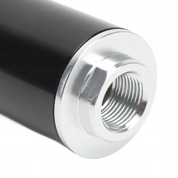 50mm aluminum fuel filter black with holder