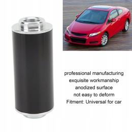 50mm aluminum fuel filter black with holder