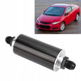 50mm aluminum fuel filter black with holder
