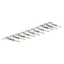 10 pcs - TE Connectivity Type III+ Series Male Crimp Terminal, 18AWG Min, 14AWG Max