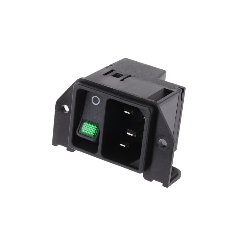 1 pcs - Schurter C14 Panel Mount, PCB Mount IEC Connector Male, 15A, 250 V